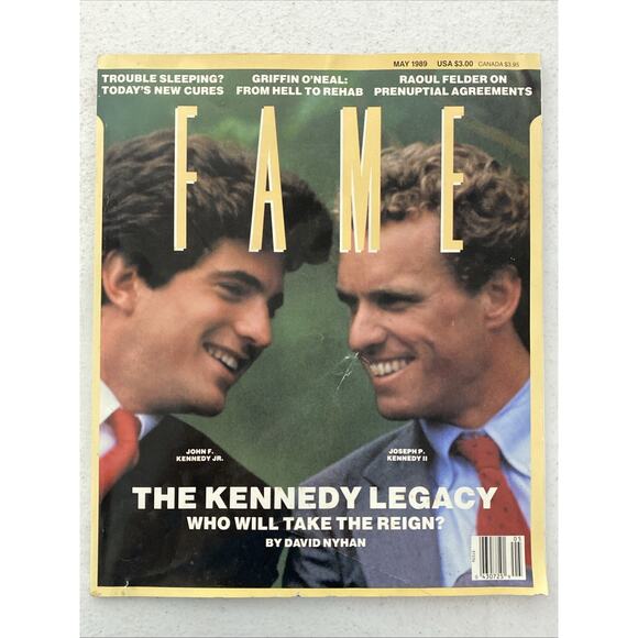 Vintage FAME Magazine May 1989 The Kennedy Legacy JFK Jr Joseph Kennedy Mad Max - Picture 1 of 12
